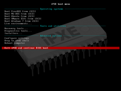 Ipxe Open Source Boot Firmware Start